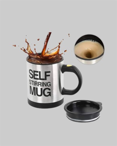 Akıllı Kendi Kendini Karıştıran Termal Kupa – Paslanmaz Çelik