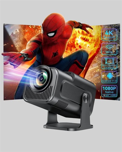 Akıllı Projeksiyon Cihazı HDMI USB Bağlantılı Taşınabilir Enerji Tasarruflu