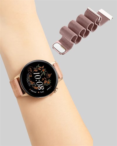 Akıllı Saat – Bluetooth 5.0, Suya Dayanıklı, Kablosuz Şarj