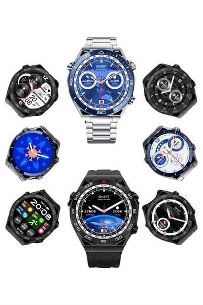 Akıllı Saat 1.62 İnç Ultimate Nabız Sensörlü Sesli Görüşme Yapabilen