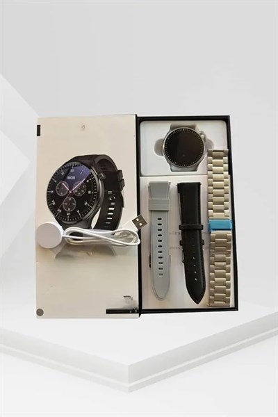 Akıllı Saat Adımsayar Nabız Ölçer Titreşim Özellikli Çağrı Cevaplama Sosyal Medya