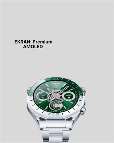 Akıllı Saat Amoled Ekranlı Harita Gösterimli Sağlık ve Spor Takipli