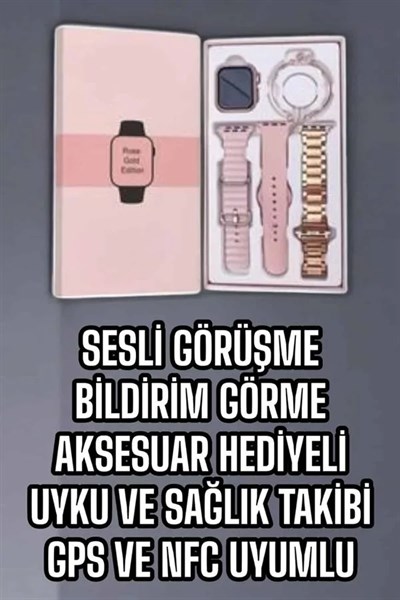 Akıllı Saat Bluetooth Bağlantılı Aksesuar Hediyeli GPS Takibi