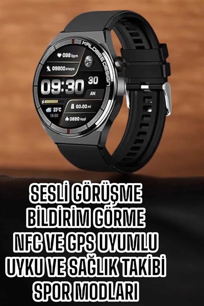 Akıllı Saat Bluetooth Bağlantılı Amoled Ekran Uyku ve Sağlık Takibi