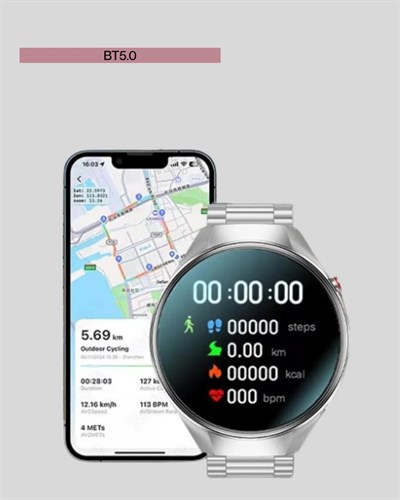 Akıllı Saat Bluetooth Görüşme Destekli – Spor, Sağlık ve Bildirim Özellikli
