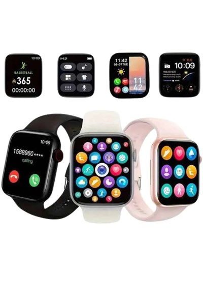 Akıllı Saat Çok Fonksiyonlu Uyku Takibi Adımsayar Nabız Ölçer Arama Cevaplayan