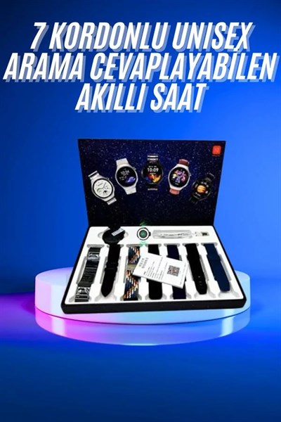 Akıllı Saat Çoklu Kordon Seçenekli Dokunmatik Ekran Nabız Sensörlü