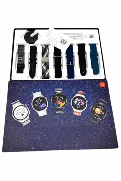 Akıllı Saat Çoklu Kordon Seçenekli Dokunmatik Ekran Nabız Sensörlü