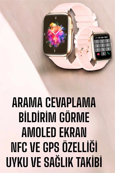 Akıllı Saat Kadınlara Uyku Ve Sağlık Takibi Yapabilen Bileklik Hediyeli