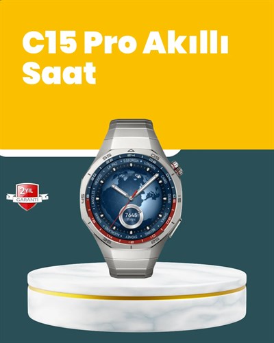 Akıllı Saat Nabız Ölçer, Adım Sayar ve Uyku Takip Özellikli