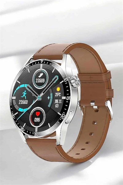 Akıllı Saat Titreşimli Pusula Nabız ve Tansiyon Ölçer NFC Uyumlu