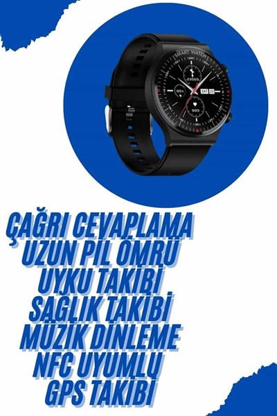 Akıllı Saat Yeni Nesil Üç Kordonlu Nabız Ölçer Çağrı Cevaplama
