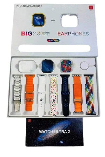 Akıllı Saat ve Air Pro Kulaklık 7 Kordonlu Çok Fonksiyonlu İkili Set