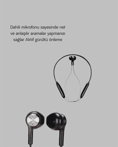 Aktif Gürültü Önlemeli Bluetooth Kulaklık – Dokunmatik Kontrol, Dahili Mikrofon, Yüksek Ses Kalitesi