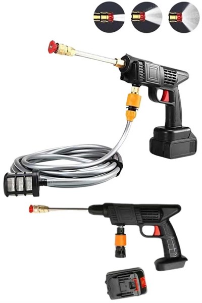 Akülü Oto Araç Yıkama Yüksek Basınçlı Araba Yıkama Makinesi Şarjlı