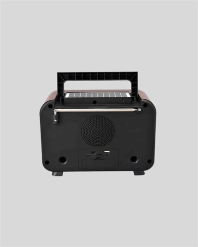 Alev Işığı Efektli Solar Bluetooth Hoparlör Radyo Destekli Taşınabilir Model