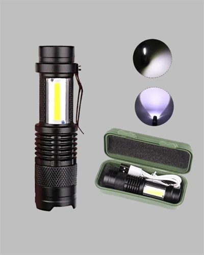 Alüminyum Gövdeli 2000 Lümen Güçlü LED El Feneri