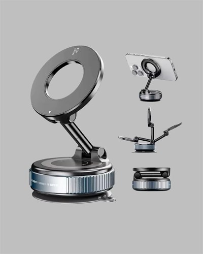 Alüminyum Gövdeli Manyetik Araç İçi Telefon Tutucu