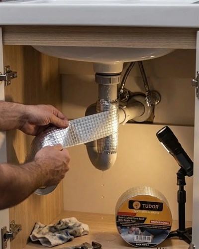 Alüminyum Yüzeyli Sızdırmazlık Bandı Çatı Boru Tamir Bandı