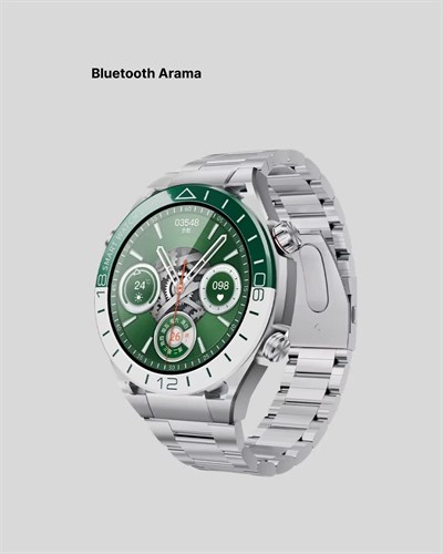 Amoled Ekran Akıllı Saat Harita Gösterimli Bluetooth Aramalı 3 Kayışlı