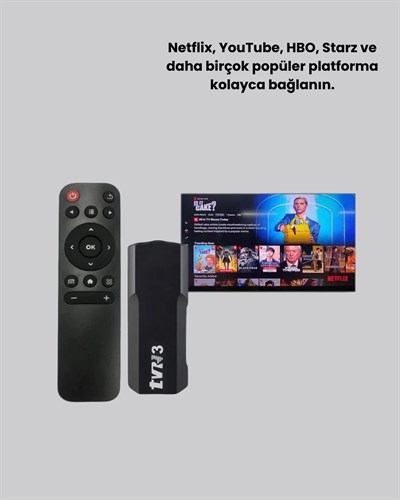 Android TV Stick 4K Ultra HD Görüntü Destekli