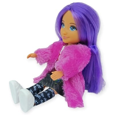 Ankiki Moda İkonu Bebek Figür 13 cm - Mor Saçlı 