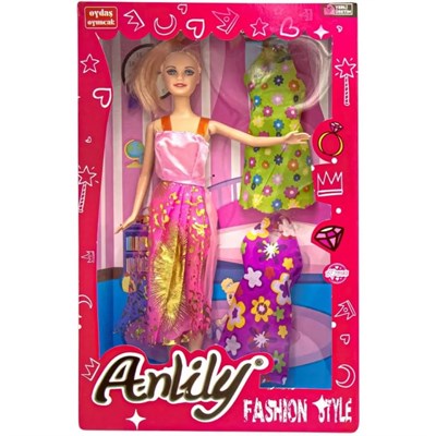 Anlily Yedek Elbiseli Bebek Seti