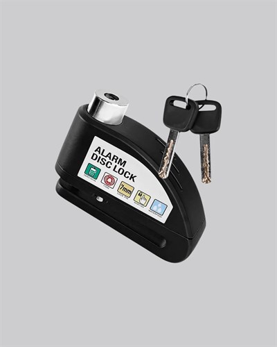 Anti Hırsızlık 110 dB Alarm Disk Fren Kilidi Suya Dayanıklı Çelik Güvenlik Kilidi