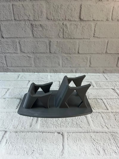 Antrasit İkili Gamepad Tutucu 7x18 cm Masa ve Raf Düzeni