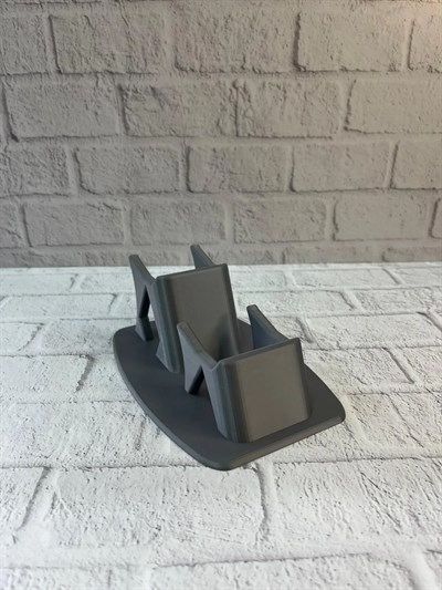 Antrasit İkili Gamepad Tutucu 7x18 cm Masa ve Raf Düzeni