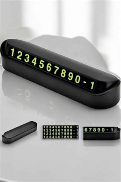 Araba Park Numaratörü Araç İçi Numaralık Değiştirilebilir Çevirmeli Mini