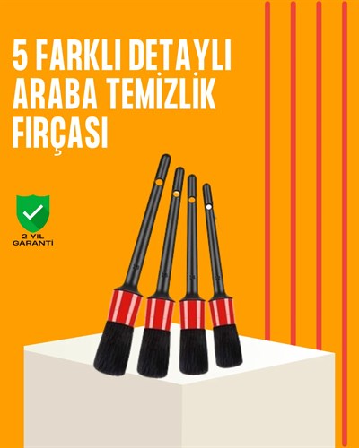 Araba Temizliği İçin 5 Parça Fırça Takımı