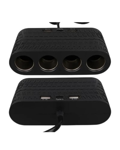 Araç Çakmak Çoklayıcı USB ve Type C Destekli Güçlü ve Güvenli Kullanım