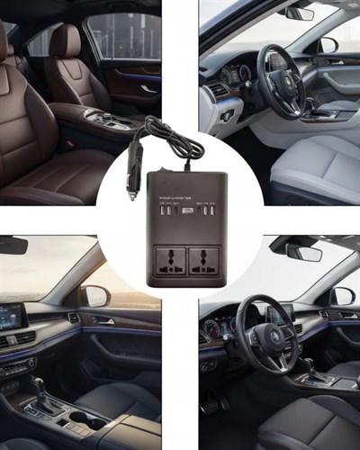 Araç Çakmak Girişli Güç İnvertörü 150W