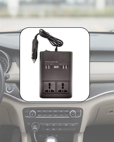 Araç Elektrik Dönüştürücü Çoklu USB Çıkışlı 150W İnvertör