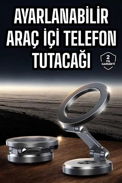 Araç İçi Telefon Tutacağı Manyetik Tasarım Ayarlanabilir