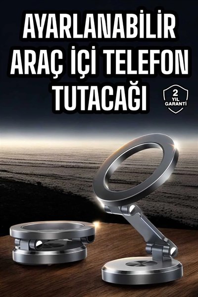 Araç İçi Telefon Tutacağı Manyetik Tasarım Ayarlanabilir