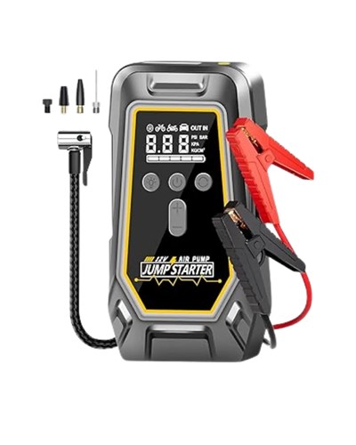 Araçlar İçin Akü Takviye ve Dijital Hava Kompresörü 16000 mAh
