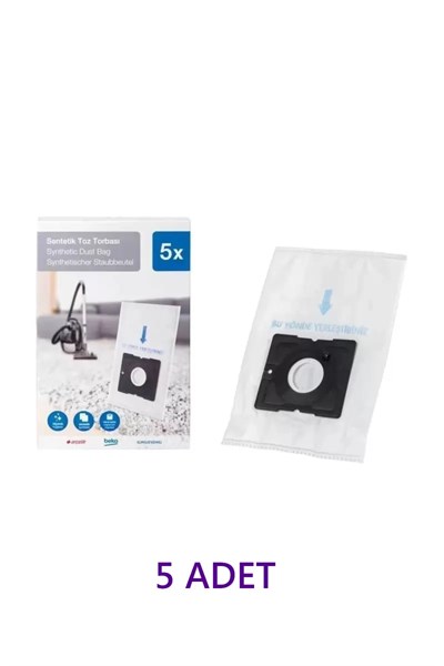 Arçelik Uyumlu Elektrikli Süpürge S 4960 S 4961 S 4962 Bks 1911 Bks 1912 Bks 1913 Toz Torbası 5 Adet - Royaleks