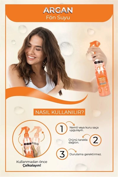 Argan Çift Fazlı Kondisyoner Fön Suyu 400 ML  - mrfs