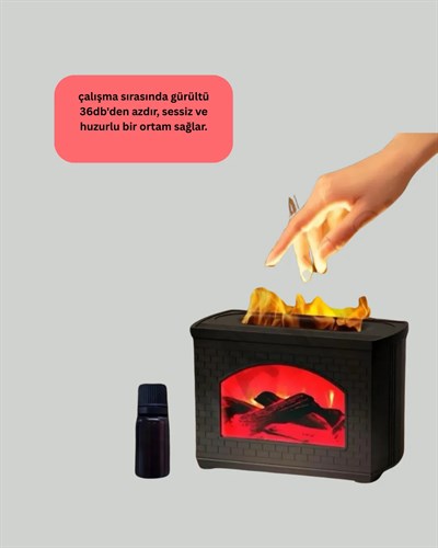 Aromaterapi Uyumlu Ultrasonik Oda Nemlendirici Ayarlanabilir Sis Çıkışlı