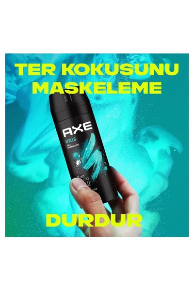 Axe Erkek Sprey Deodorant Apollo 48 Saat Etkileyici Koku Vücut Spreyi 150 ml