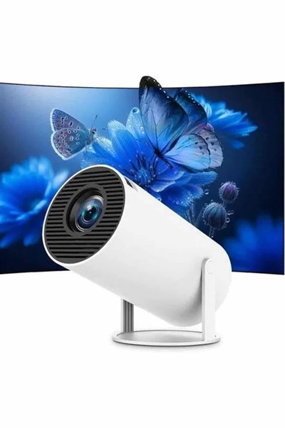 Ayaklı Projeksiyon Taşınabilir Mini Projektör Sinema Projektörü Android
