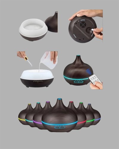 BN01 Uçucu Yağ Uyumlu Renkli LED Işıklı Nemlendirici