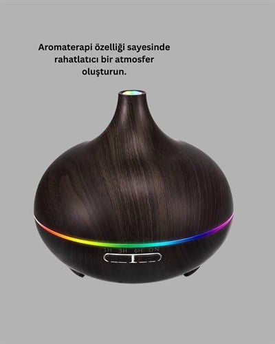 BN01 Uçucu Yağ Uyumlu Renkli LED Işıklı Nemlendirici