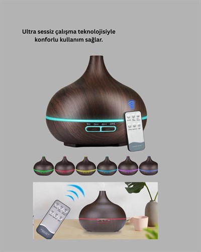 BN01 Uçucu Yağ Uyumlu Renkli LED Işıklı Nemlendirici