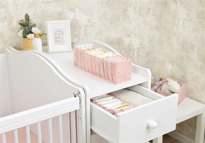 Baby Akordiyon Organizer Çekmece Düzenleyici Small (pembe)