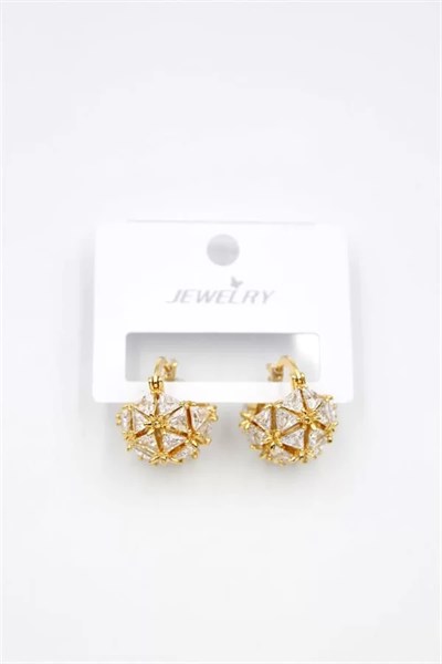 Baget Çanta Küpe - Altın