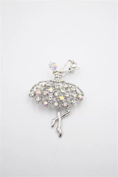 Balerin Broş - Gümüş