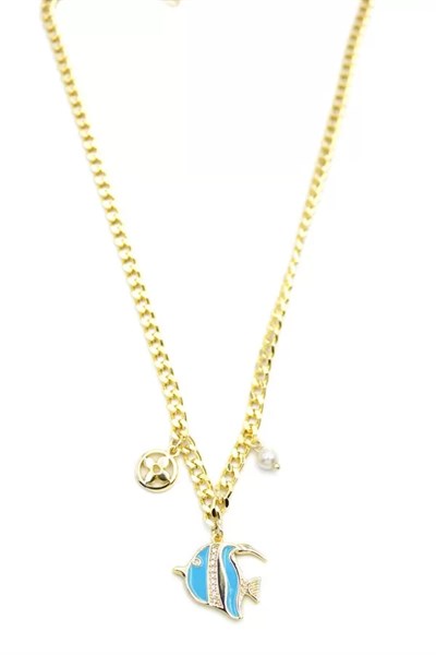 Balık Kolye - Altın